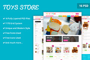 Toy Store PSD Website Template, a Websites & App Template by WebbyTemplates (Thumbnail 1 of 17)