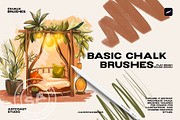 Procreate Basic Chalk Brushes, a Brush Add-On by Spasibenko Art (Thumbnail 6 of 6)