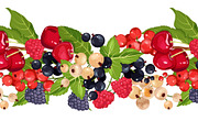 Pattern of Fruits and Berries, a Pattern Graphic by artdemidova (Thumbnail 2 of 9)