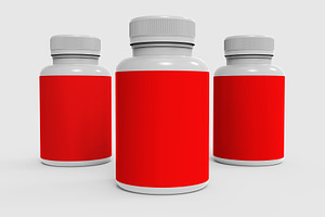 Supplement Nutrition Bottle Mockups