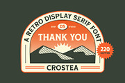 Crostea – Retro Display Serif Font, a Serif Font by Drizy (Thumbnail 20 of 20)