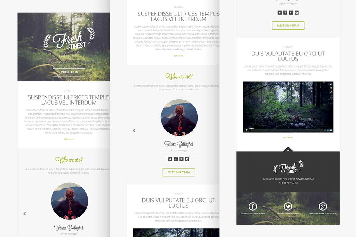 FreshForest - Email PSD Template, a Websites & App Template by FreshPixels (Photo 1 of 3)