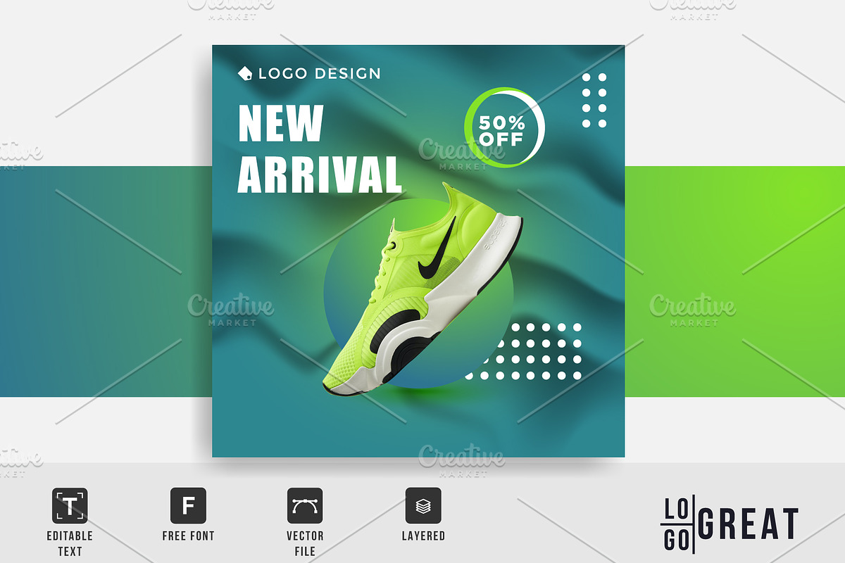 New Arrival Social Media Post, a Social Media Template by Izalsye (Photo 2 of 3)