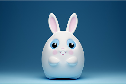 3d Easter bunny rabbit