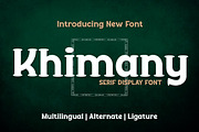 Khimany - Display Font, a Serif Font by twinstd (Thumbnail 1 of 10)