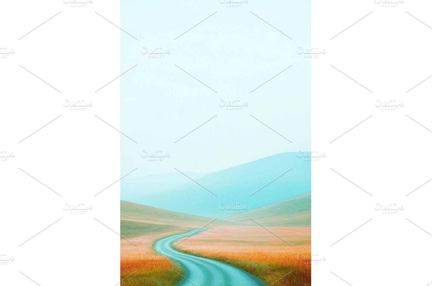 Scenic Landscape of Winding Road, a Background Photo by Lermont51