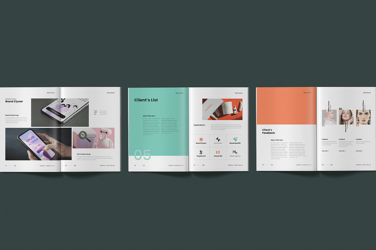 Works Portfolio Template | CANVA, a Brochure Template by TemplateFolio-Shop (Photo 11 of 15)