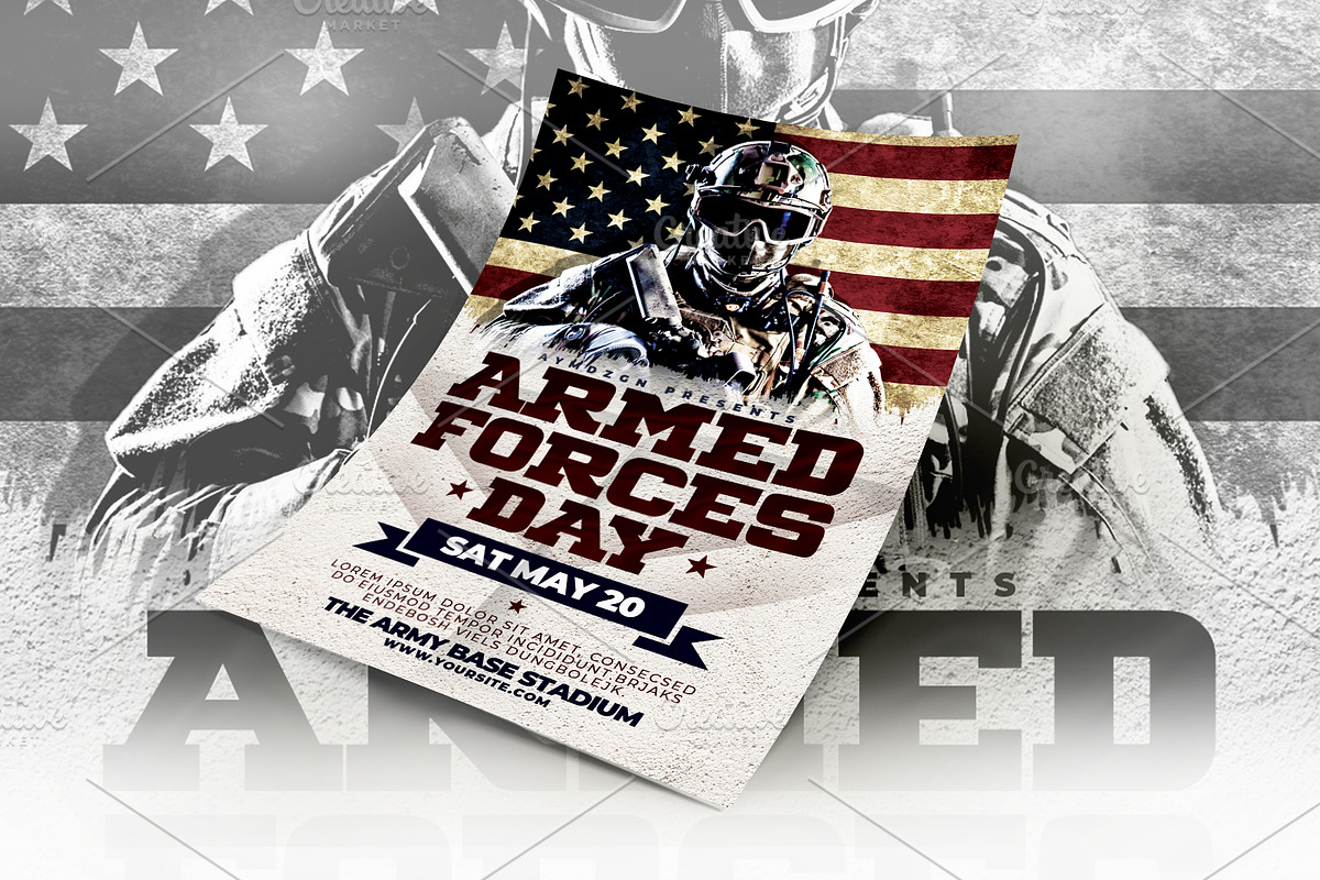 Armed Forces Day Flyer, a Flyer Template by AyumaDesign (Photo 2 of 3)