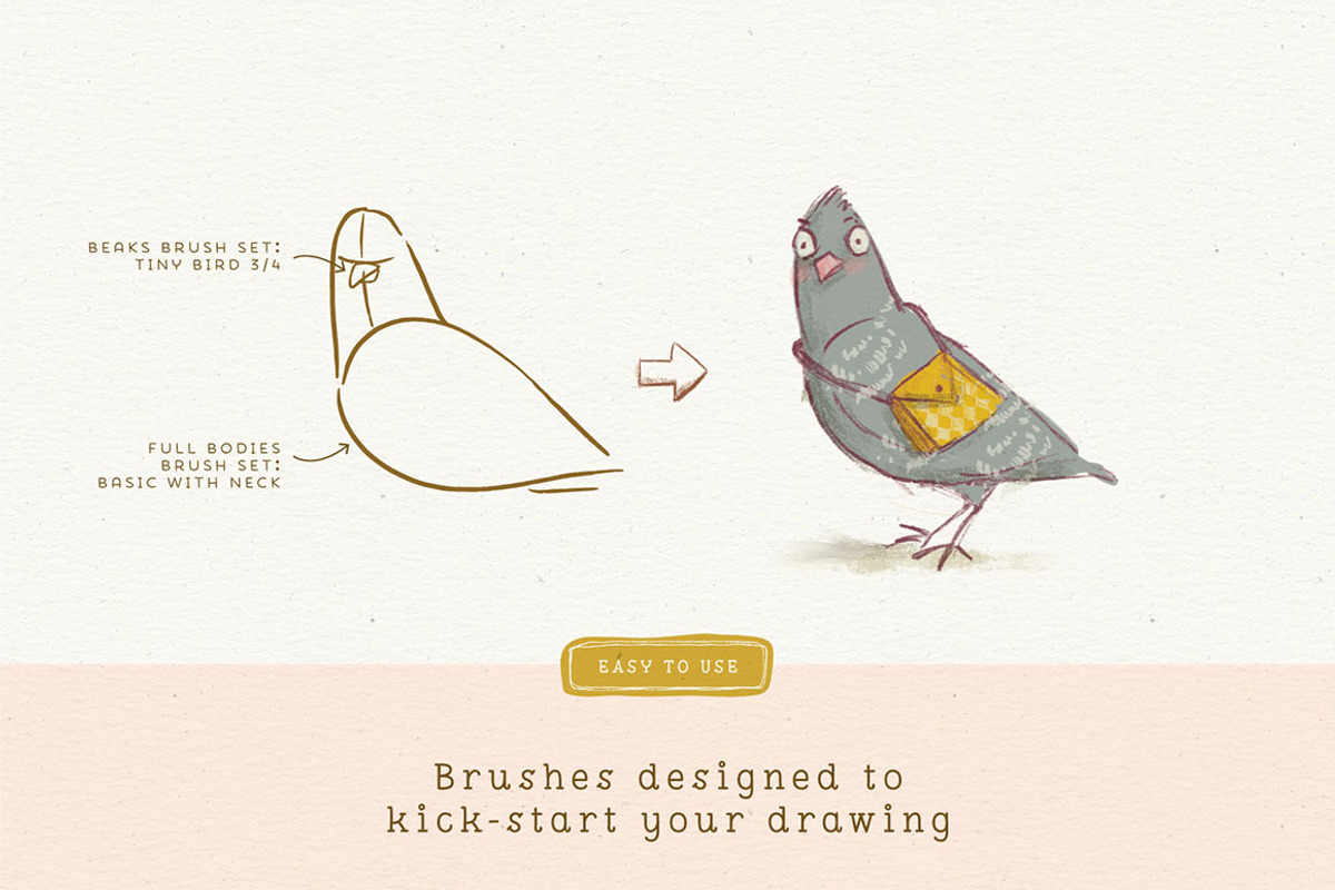 Procreate Bird Drawing Toolkit, a Brush Add-On by Lisa Glanz (Photo 3 of 13)