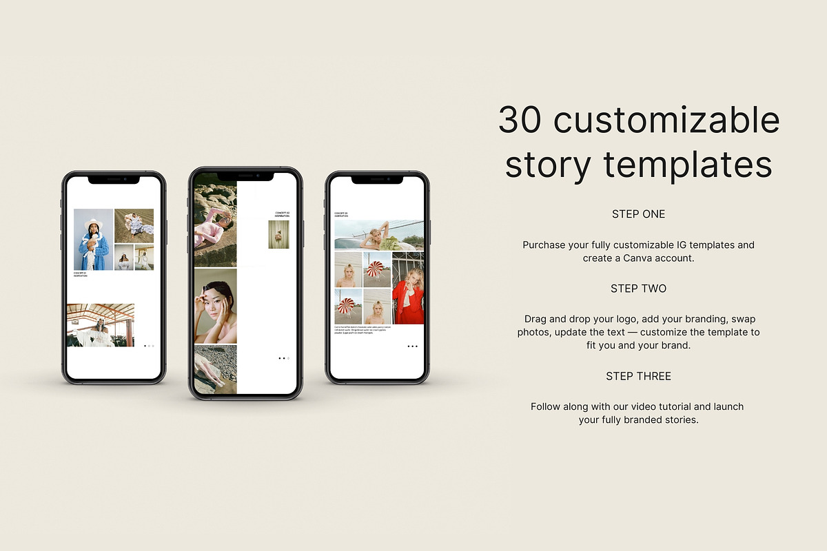 Fashion Photography Canva Templates, a Social Media Template by Seventh Made (Photo 2 of 3)