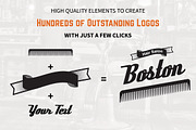 Barber Shop Logo Kit + BONUS, a Branding & Logo Template by MockUpgrade (Thumbnail 4 of 6)