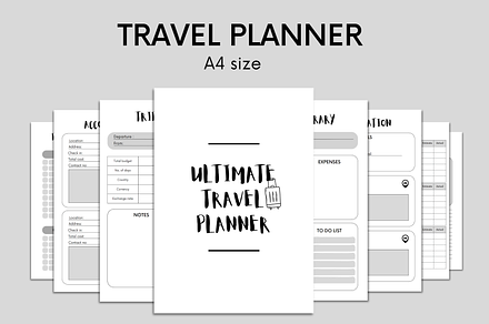 Travel Planner, a Stationery Template by Simple Projects