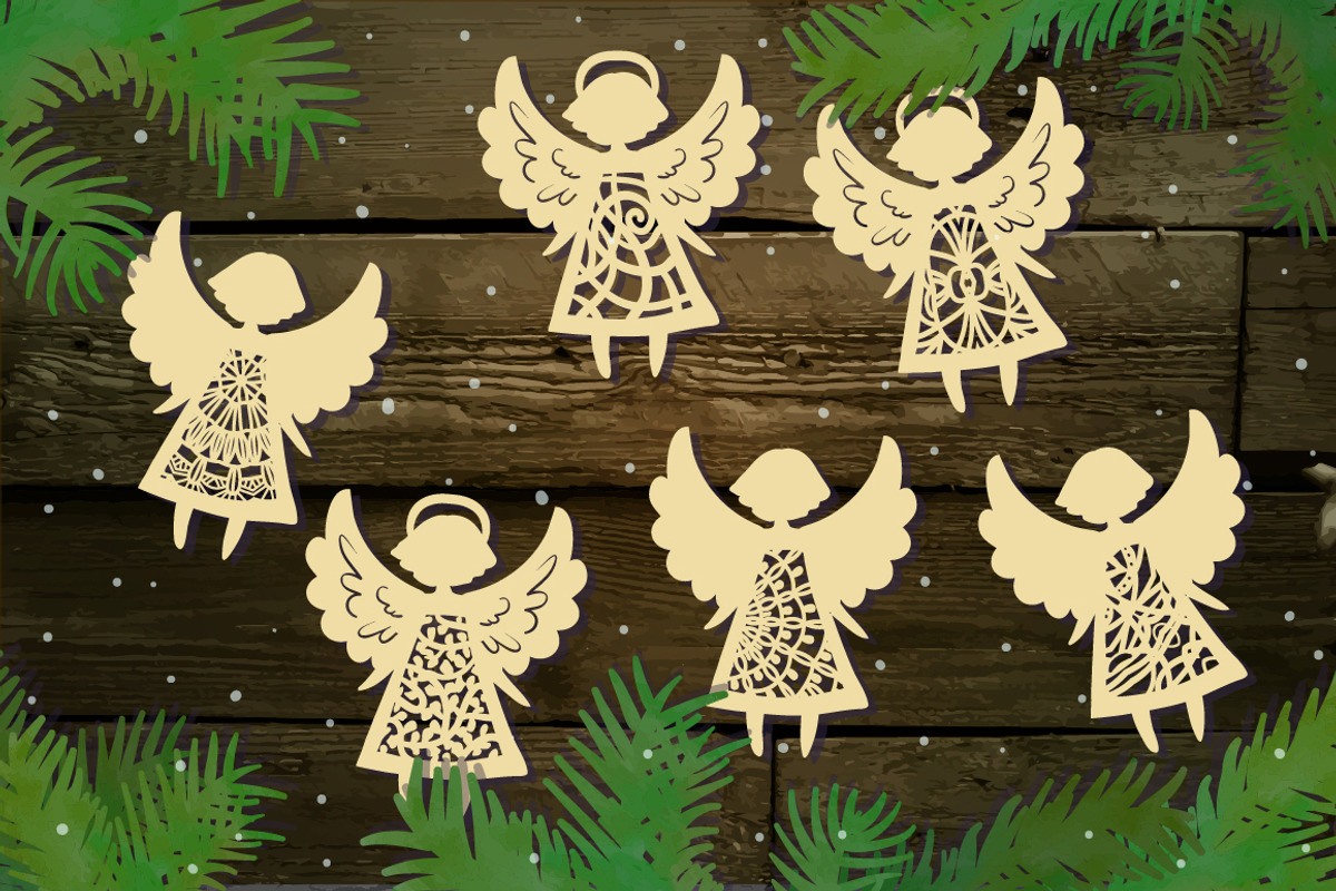 Paper Christmas set., a Decorative Illustration by Lunoceros (Photo 3 of 6)