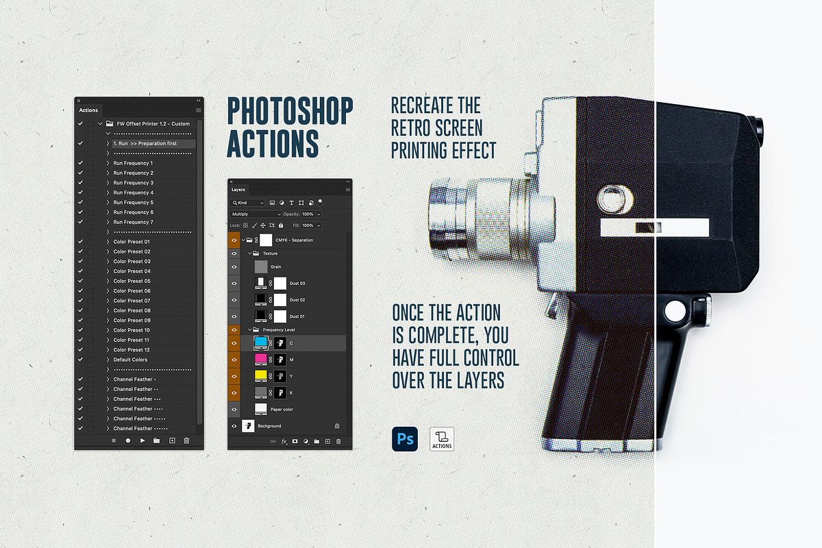 Vintage Offset Printer, an Action Add-On by FLYERWRK (Photo 2 of 13)