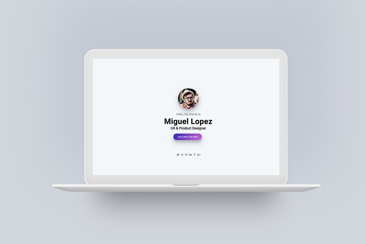 Personal Website for Multi-Purpose, a Websites & App Template by Faizur Rehman (Photo 3 of 4)