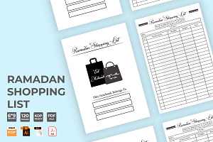 Ramadan Shopping Checklist Template