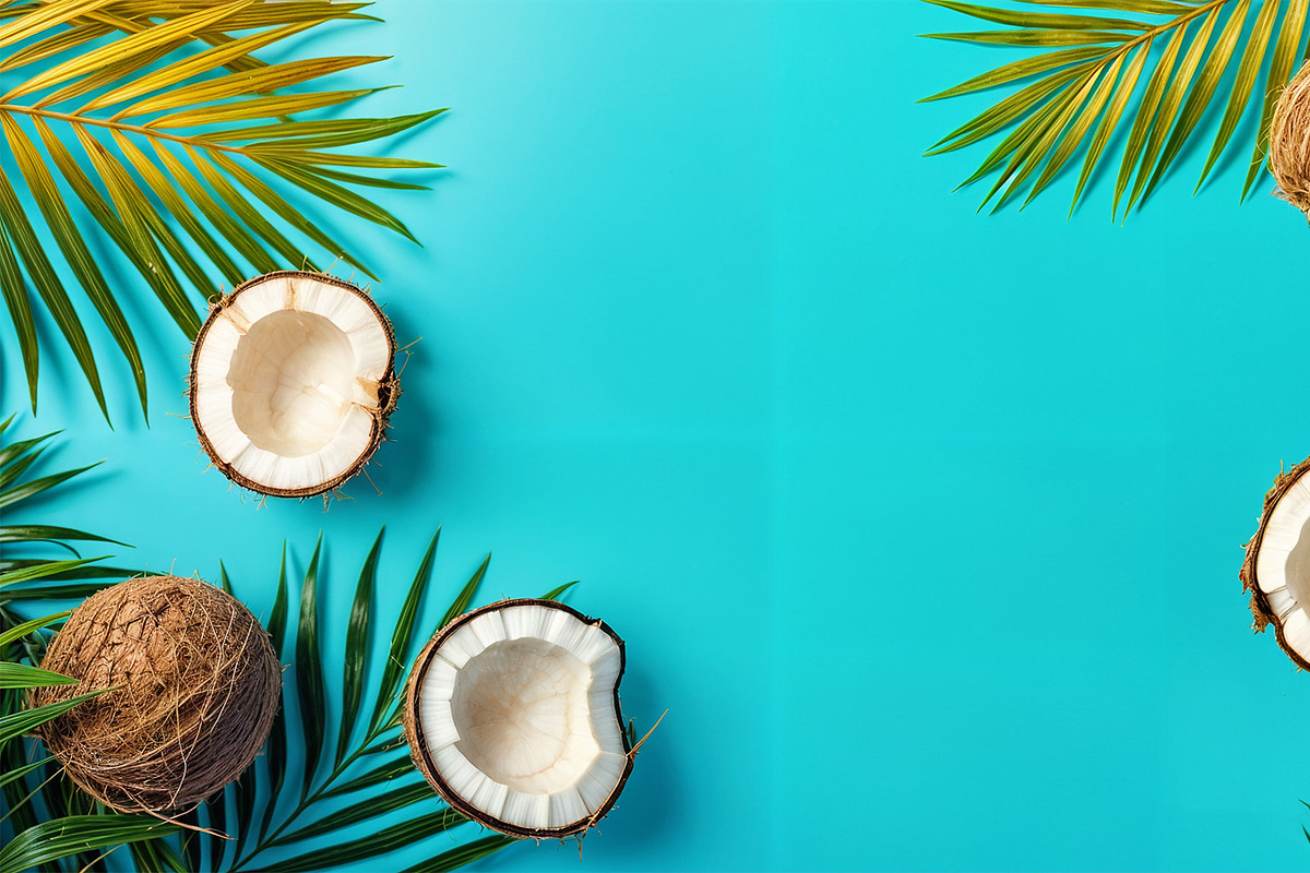 Tropical Coconut Flatlay Bundle, a Food Illustration by StockVerse Creative (Photo 2 of 4)