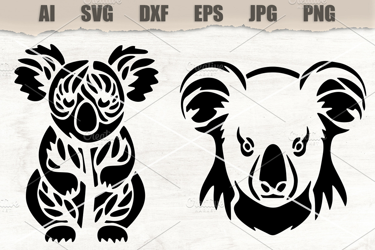 Stencils Koala, an Animal Illustration by MARYCRAFTIRIA (Photo 1 of 3)