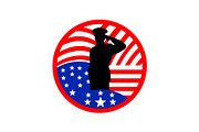 USA Officer Salute Icons Set, an Object Graphic by yasushie (Thumbnail 5 of 16)