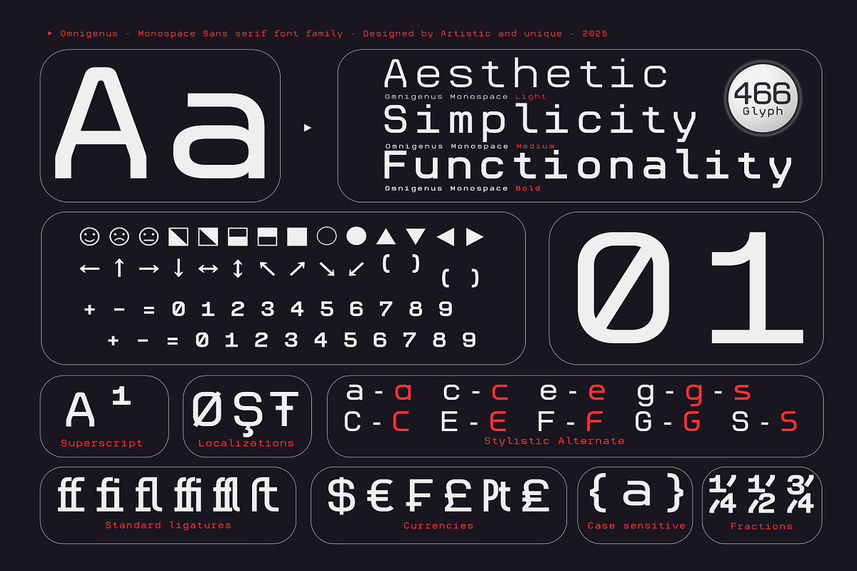 Omnigenus - Monospace Sans serif, a Sans Serif Font by Artistic & Unique (Photo 3 of 15)