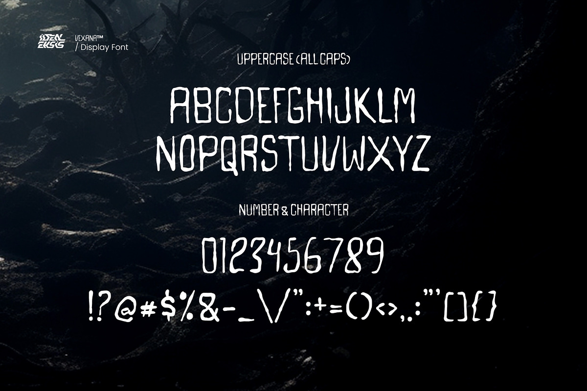 Vexana Ghost - Horror Font, a Handwritten Font by Ideal Eksis (Photo 2 of 7)