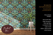 Damask Horses Seamless Patterns, a Pattern Graphic by The Dutch Lady Designs (Thumbnail 8 of 9)