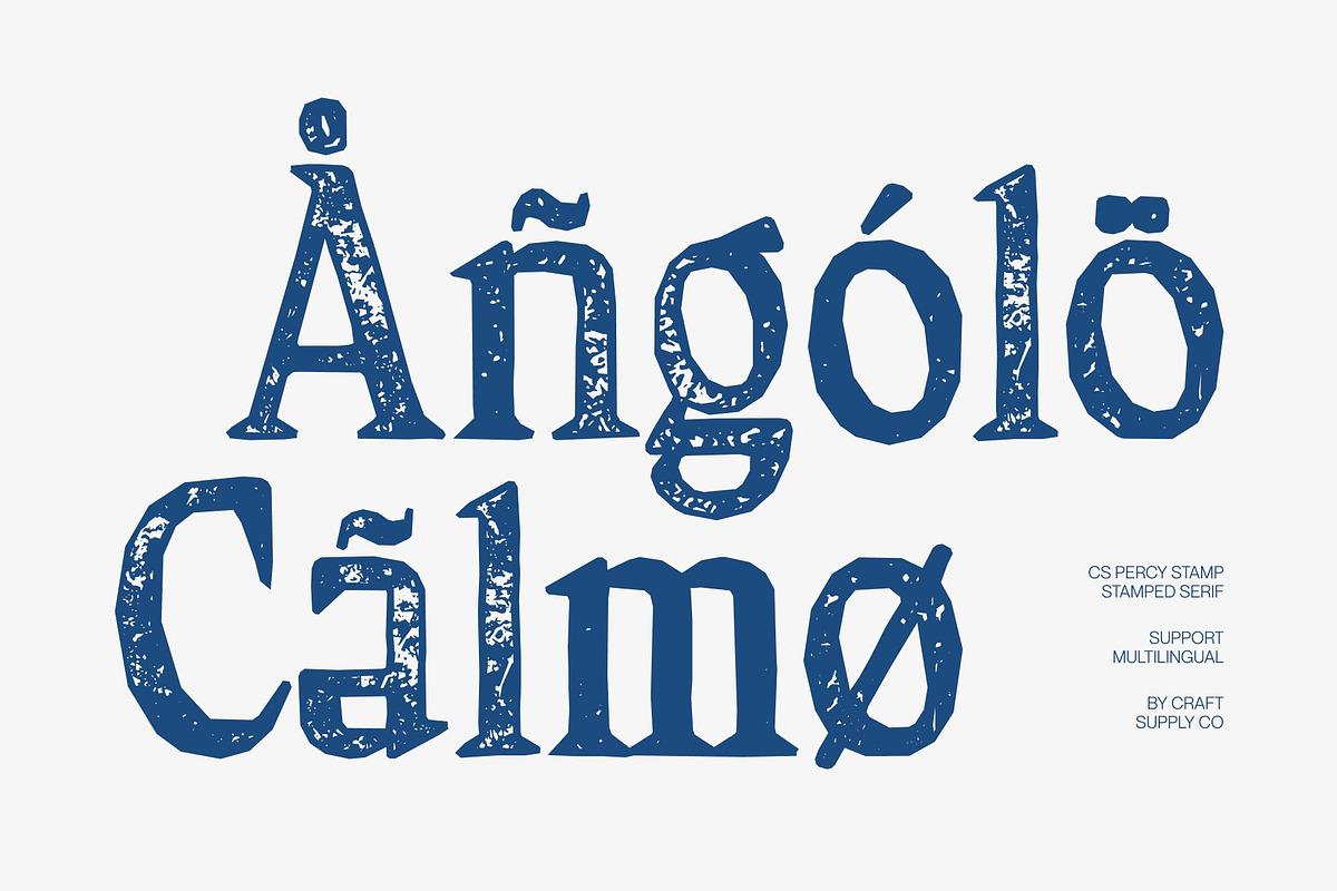 CS Percy Stamp, a Serif Font by Craft Supply Co. (Photo 7 of 8)