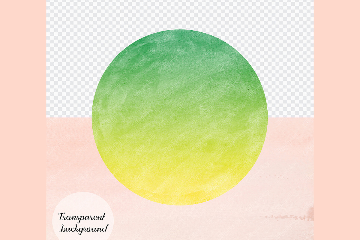30 Ombre Two Tone Circle Frames PNG, an Object Graphic by ThingsbyLary (Photo 5 of 10)
