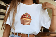 Cupcake Clipart, an Illustration by CrexoraLab (Thumbnail 4 of 5)