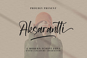 Aksarantti, a Script Font by Integritype Studio (Thumbnail 1 of 15)