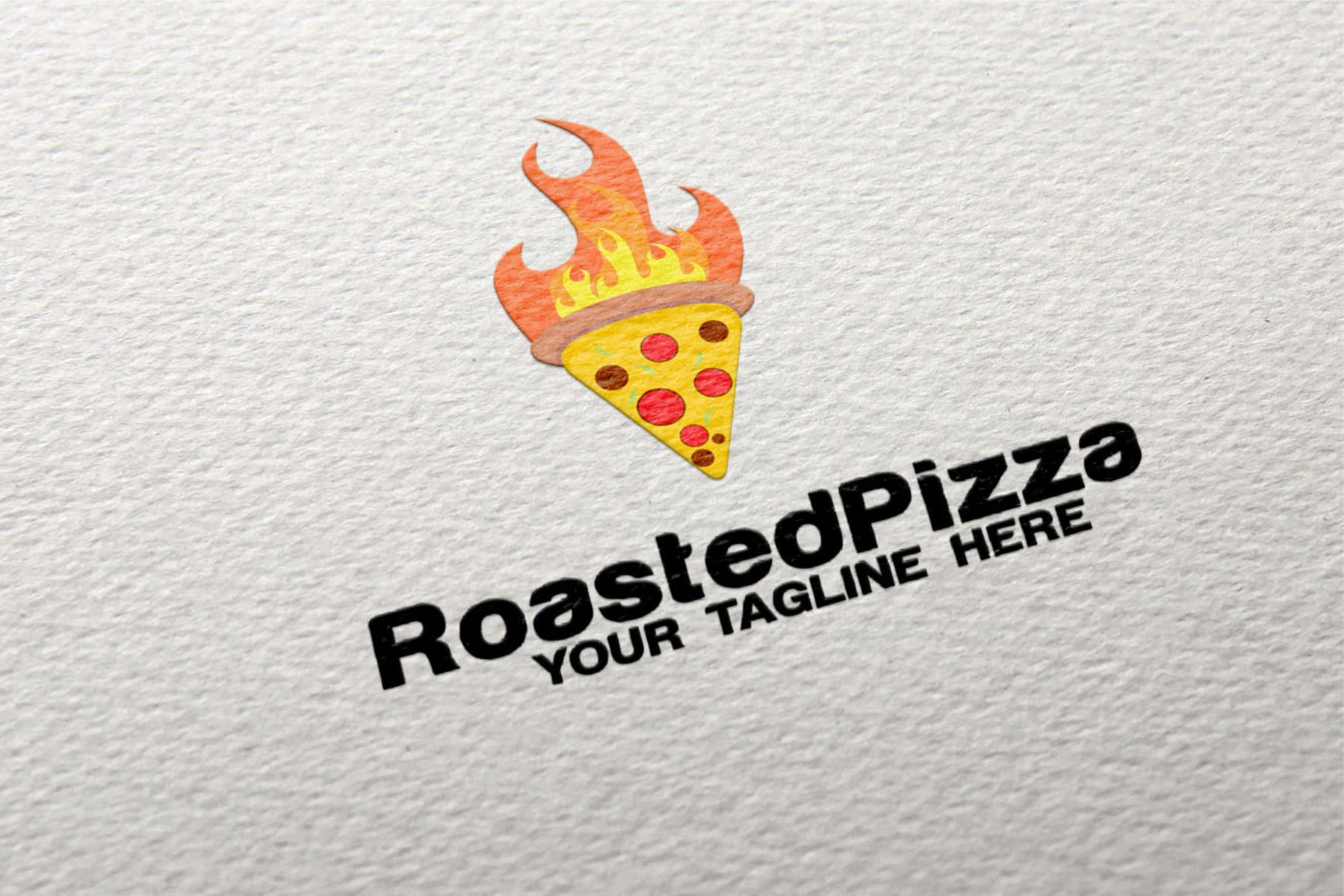Roasted Pizza Logo, a Branding & Logo Template by REDVY CREATIVE