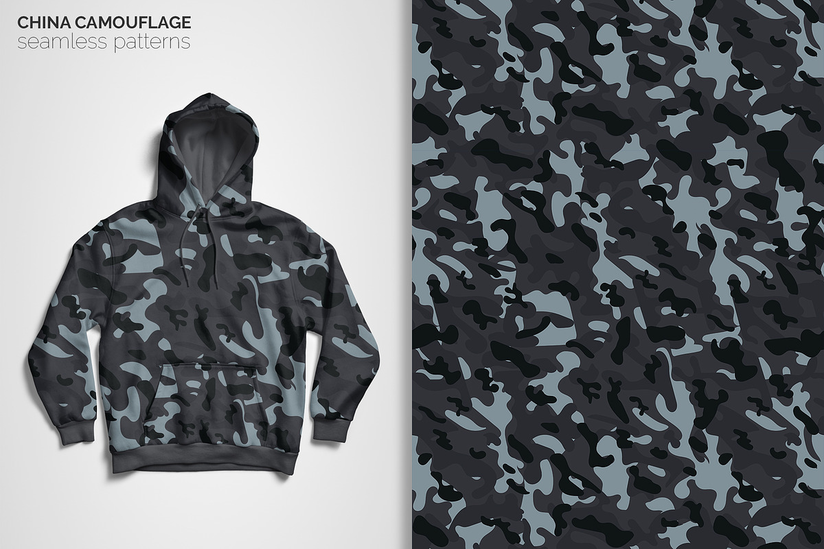 China Camouflage Seamless Patterns, a Pattern Graphic by 3Y_Design (Photo 5 of 6)