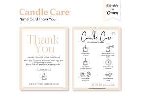 Candle Templates Thank You