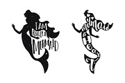 Vector mermaid 11 prints set, an Animal Illustration by JULYMILKS (Thumbnail 5 of 7)