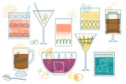 Mid Century Cocktail Pack, a Graphic by Abigail Creative (Thumbnail 2 of 3)
