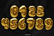 Party - 3D Gold Balloon Letters, a Graphic by saintricchi (Thumbnail 6 of 7)