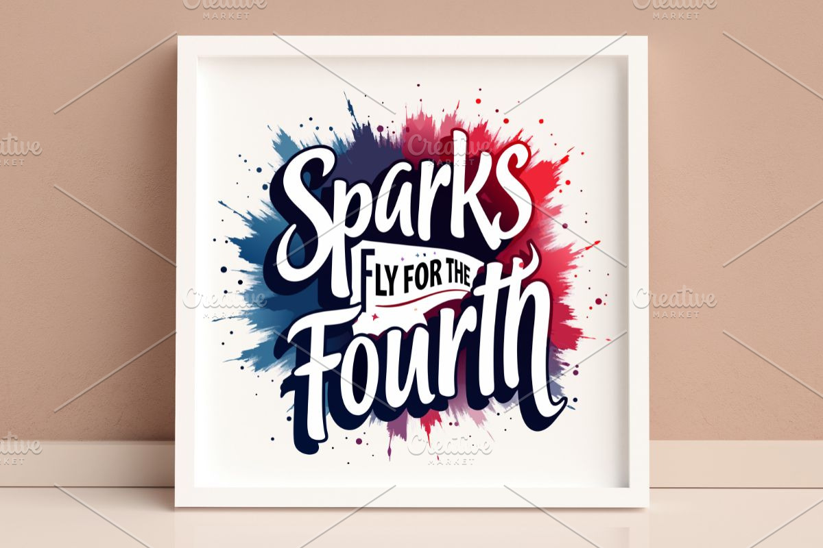 Sparks Fly for the Fourth, Patriotic, an Illustration by Awieee1 (Photo 4 of 4)