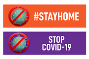 Banner design for corona virus alert, a Healthcare Illustration by Traudl's shop (Thumbnail 1 of 2)