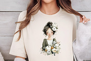 Whimsical Girls Clipart Set, an Illustration by DreamCafeArt (Thumbnail 6 of 6)