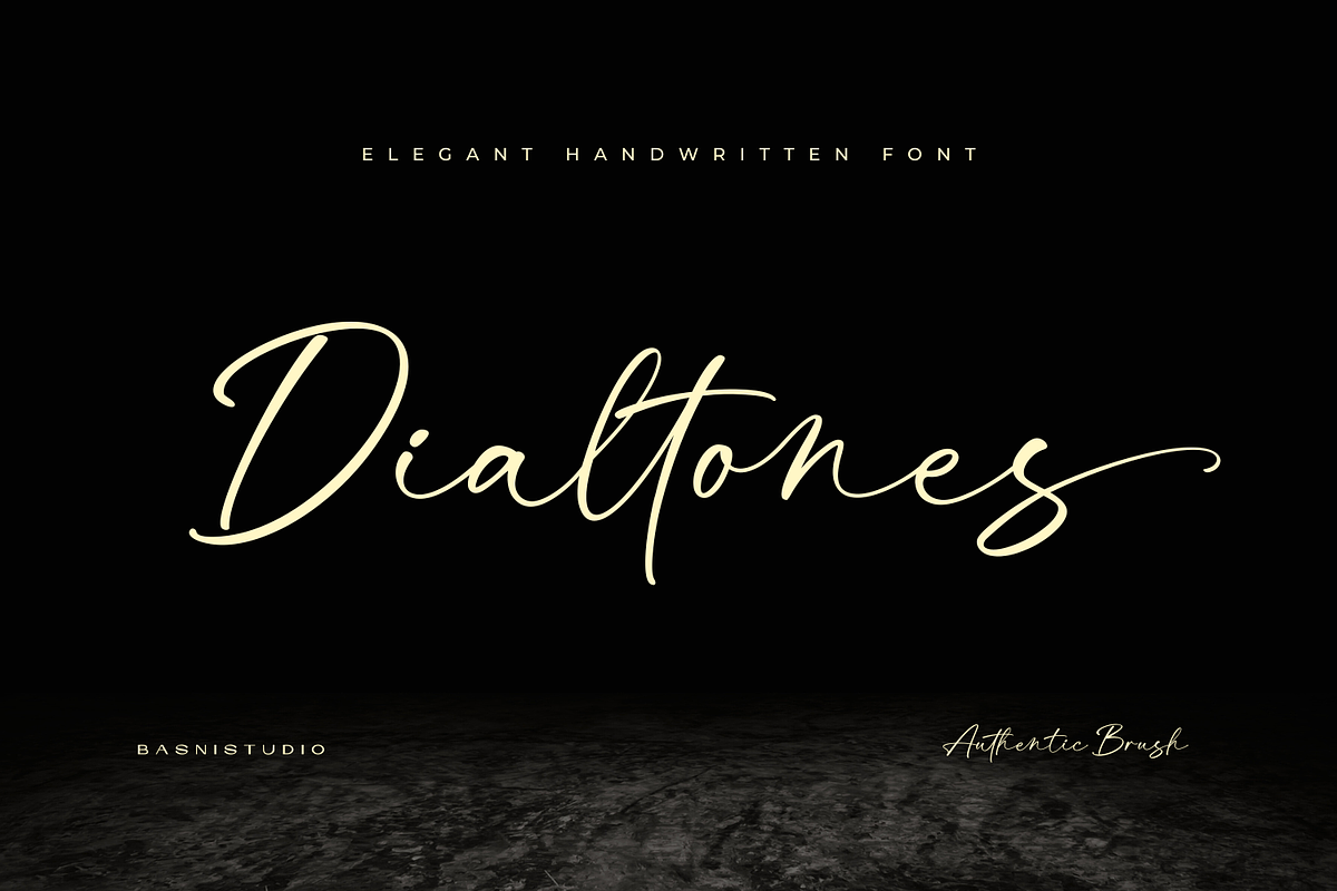 Dialtones - Casual Handwritten Font, a Handwritten Font by Basnistudio (Photo 1 of 14)