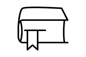 Bookmark icon, an Outline Icon by Sumberpangan