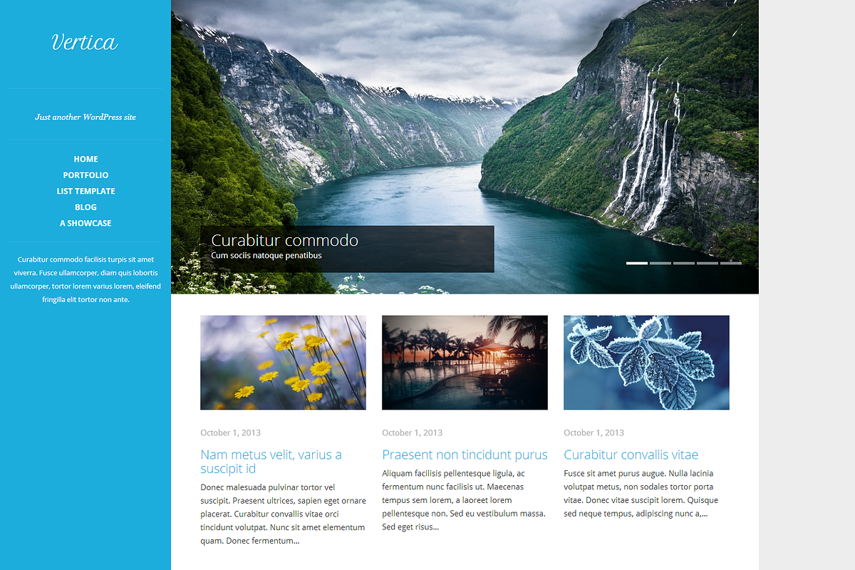 Vertica, a WordPress Template by FineHive (Photo 1 of 4)