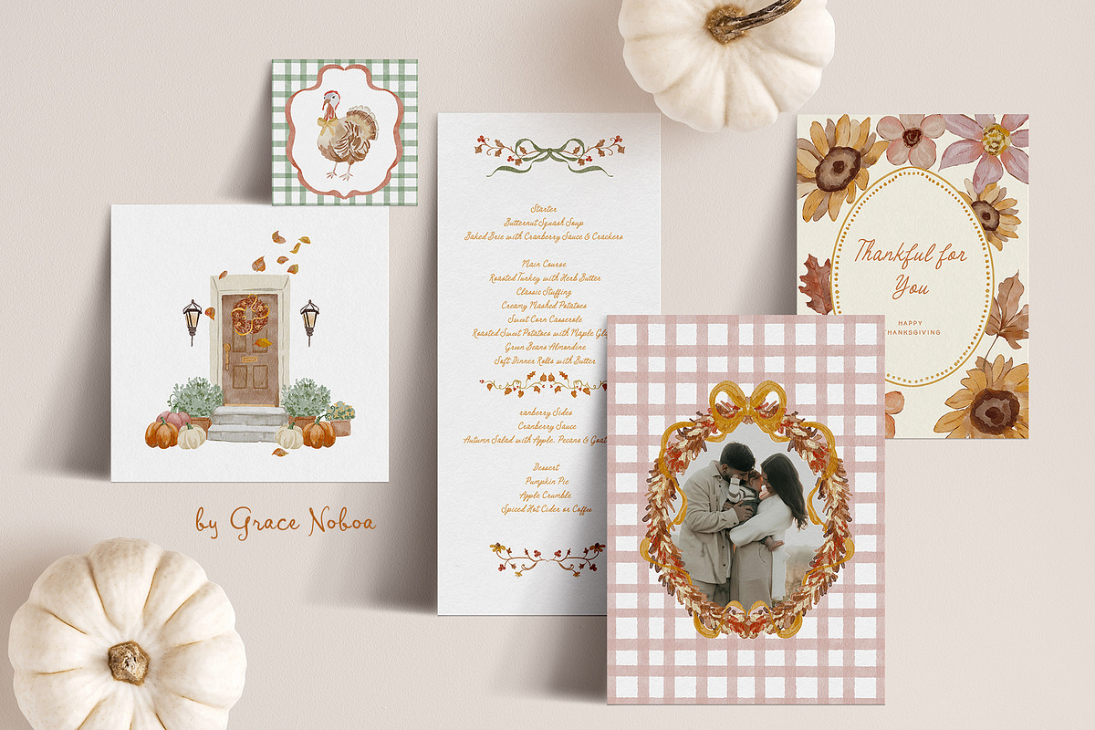 Grandmillenial thanksgiving autumn, an Object Graphic by Grace Noboa Illustrations (Photo 2 of 20)