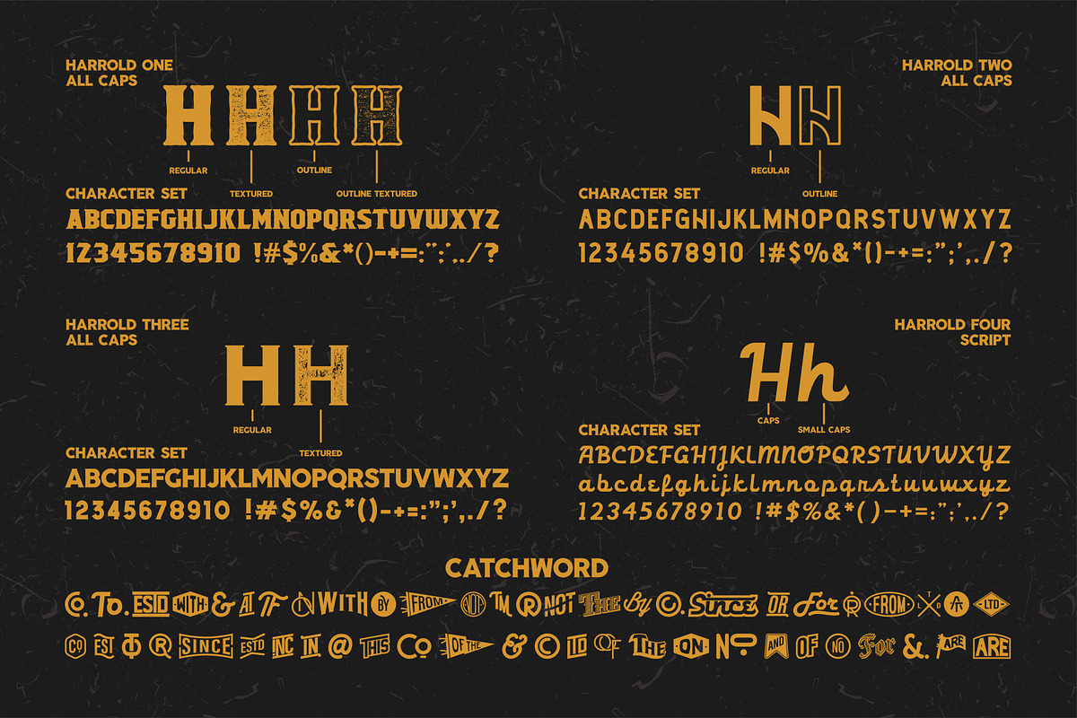 Harrold Font Bundle (35% OFF) preview 6