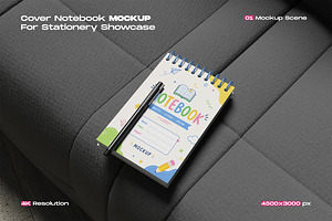 Notebook Cover Mockup for Branding