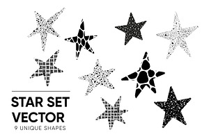 Textured Vector Stars