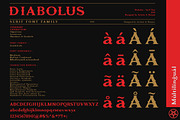 Diabolus - Serif Font Family, a Serif Font by Artistic & Unique (Thumbnail 5 of 14)