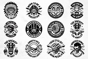 Vintage Skulls Graphic Kit, an Illustration by Harry Kasyanov (Thumbnail 4 of 10)