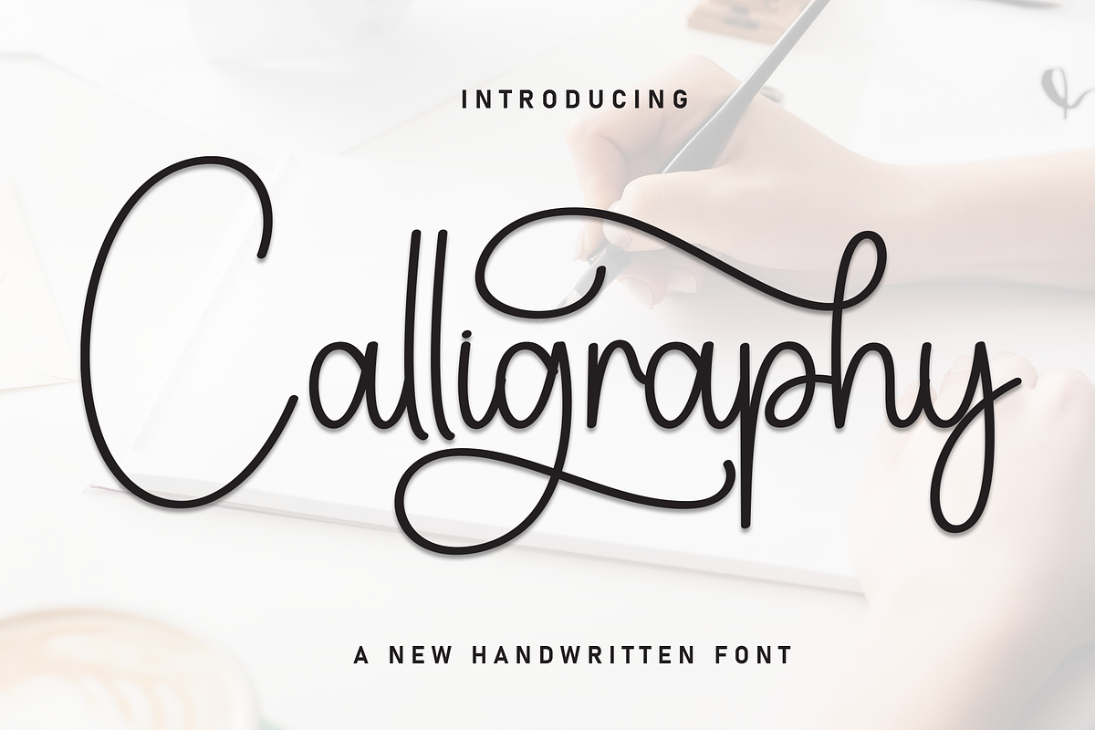 Calligraphy | Script Font, a Handwritten Font by Scratchones (Photo 1 of 9)