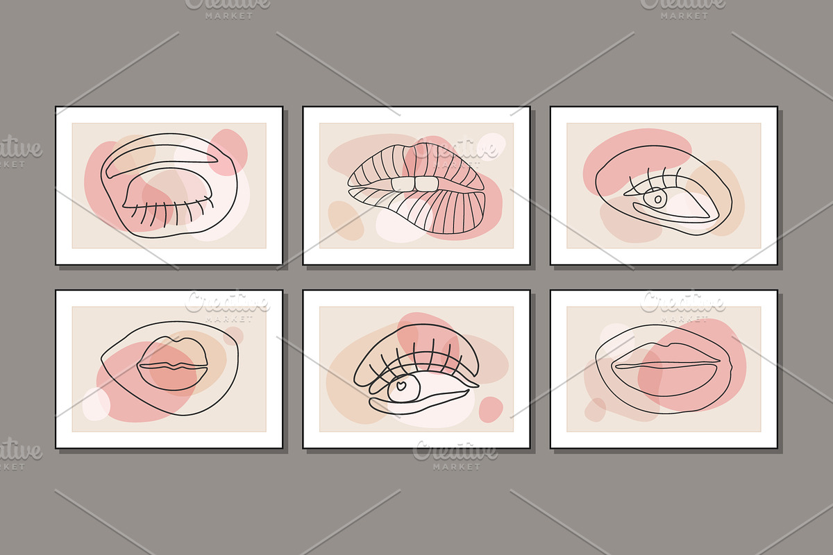Abstract Face Printable Wall Art, a Background Graphic by C Design Studio (Photo 14 of 16)